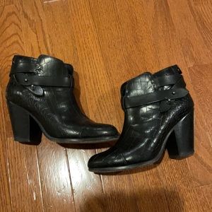 Rag and Bone croc booties